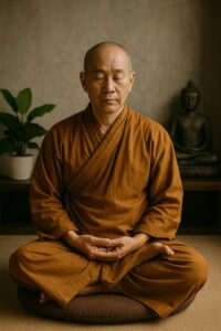 座禅を組む僧侶